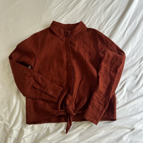 Beautiful Pure Linen Top - Picture 1 of 4